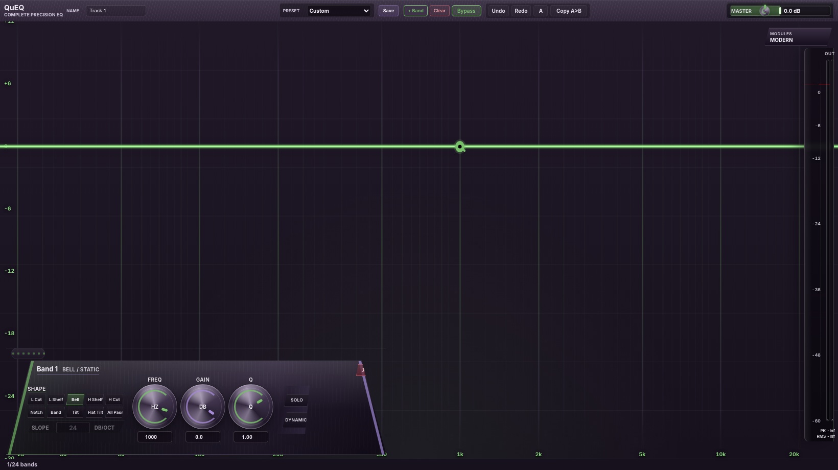 Current QuEQ plugin interface preview.